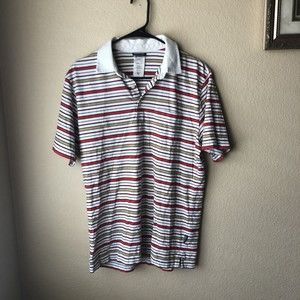Patagonia Shirt Organic Cotton Men’s Size Medium Red White Stripe Short Sleeve M